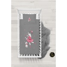 Talia Home Kedi ve Prenses Desenli Bebek Nevresim Takımı Çarşaflı TLABN-270