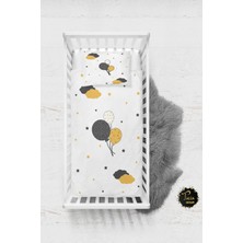 Talia Home Sarı Balonlar Desenli Bebek Nevresim Takımı Çarşaflı TLABN-002