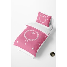 Talia Home Pembe Çelenk Desenli Bebek ve Çocuk Nevresim Takımı TLAN-017