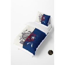 Talia Home Iki Renk Denizci Desenli Bebek ve Çocuk Nevresim Takımı TLAN-184