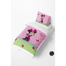 Talia Home Pembe Mickey Mouse Desenli Bebek ve Çocuk Nevresim Takımı TLAN-113