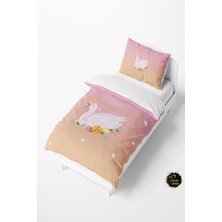 Talia Home Geçişli Kuğu Desenli Bebek ve Çocuk Nevresim Takımı TLAN-050