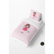 Talia Home Kalpli Pembe Kız Bebek ve Çocuk Nevresim Takımı TLAN-013
