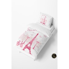 Talia Home Paris Eiffel Eyfel Kulesi Desenli Bebek ve Çocuk Nevresim Takımı TLAN-105