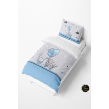 Talia Home Mavi Fil Desenli Bebek ve Çocuk Nevresim Takımı TLAN-098