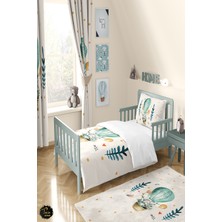 Talia Home  uçan Balon Fil Desenli Çocuk Odası Nevresim Takımı TLAN-030
