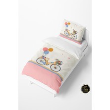 Talia Home Renkli Bisiklet Desenli Bebek ve Çocuk Nevresim Takımı TLAN-166