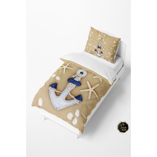 Talia Home Denizyıldızı Çapa Desenli Bebek ve Çocuk Nevresim Takımı TLAN-038