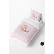 Talia Home Pembe Uyuyan Unicorn Desenli Bebek ve Çocuk Nevresim Takımı TLAN-080