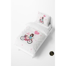 Talia Home Lovely Bisiklet Desenli Bebek ve Çocuk Nevresim Takımı TLAN-095