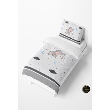 Talia Home Beyaz Sevimli Fil Bebek ve Çocuk Nevresim Takımı TLAN-119