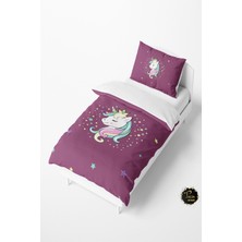 Talia Home Mor Unicornlu Bebek ve Çocuk Nevresim Takımı TLAN-082