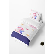 Talia Home Mor Pegasus Desenli Bebek ve Çocuk Nevresim Takımı TLAN-131