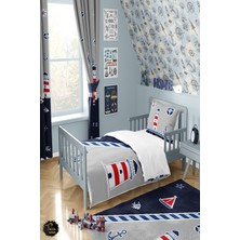 Talia Home Denizci Sailor Desenli Çocuk Odası Nevresim Takımı TLAN-089