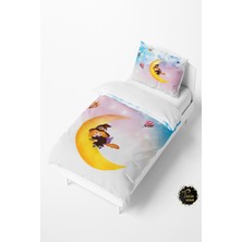 Talia Home Minik Cadı Desenli Bebek ve Çocuk Nevresim Takımı TLAN-162