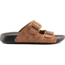 Roy Jones Delhi 4 Mevsim Anatomik Taban Çift Tokalı Ayarlanabilir Erkek Terlik 5002