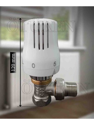 GPD Ötükenyapıürünleri Gpd Termostatik Köşe Radyatör Petek Vanası