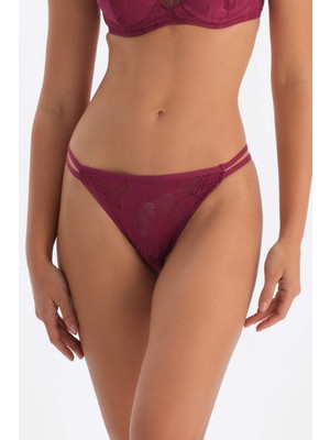 Dagi Mürdüm Dantelli G-String Külot