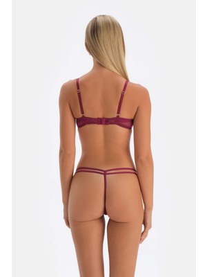 Dagi Mürdüm Dantelli G-String Külot