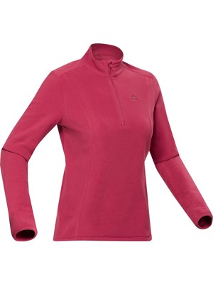 Quechua Kadın Outdoor Polar - Koyu Bordo - MH100