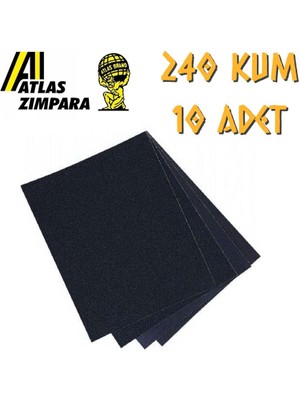 Atlas 188 Su Zımparası 240 Kum - 10 Adet