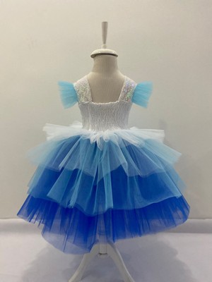 Pano Kids Elsa Baskılı Elbise