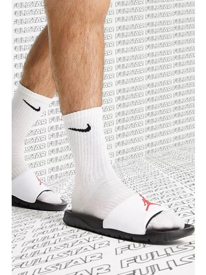 Nike Jordan Jumpman Break White Unisex Slide Jordan Terlik Beyaz