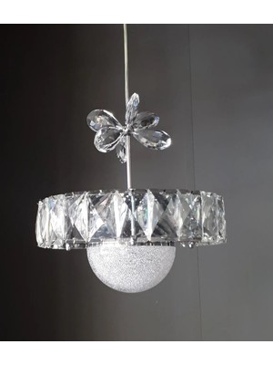 ÖZÇELİKLER Luxury Lüks Kristal LED Li Salon ve Oda Sarkıt Avizesi