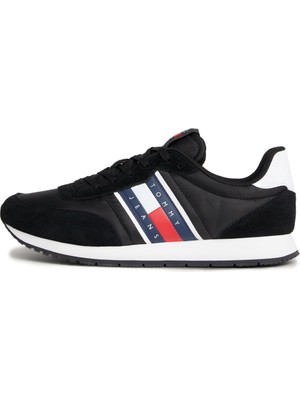 Tommy Hilfiger Tjm Runner Casual Ess Siyah Erkek Sneaker