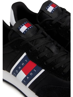 Tommy Hilfiger Tjm Runner Casual Ess Siyah Erkek Sneaker