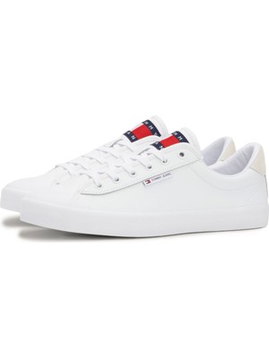 Tommy Hilfiger Tjm Vulcanızed Bumper Beyaz Erkek Sneaker