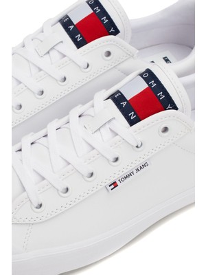 Tommy Hilfiger Tjm Vulcanızed Bumper Beyaz Erkek Sneaker