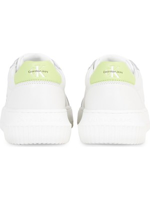 Calvin Klein Chunky Cupsole Mono Lth W Beyaz Kadın Sneaker