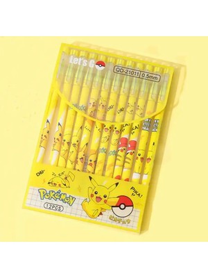 Piraye Gift Pokemon Tasarımlı12'li Paket Jel Klam 0 5