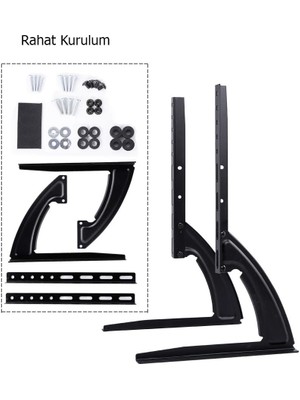 Techtic  Tv Stand Masaüstü Stand 32-75inç Sabit Tv Yükseltme LCD Taban Braketi Mönitör Plazma