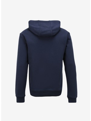 Ea7 Kapüşon Yaka Koyu Lacivert Erkek Sweatshirt 6RPM09PJSHZ1554