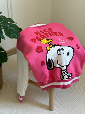 Lolipop Kids Store Snoopy Kız Çocuk Kolej Ceketi