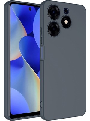 Case World Caseworld Tecno Spark 10 Pro Kapak Içi Kadife Kamera Korumalı Lansman Silikon Kılıf - Petrol Mavisi