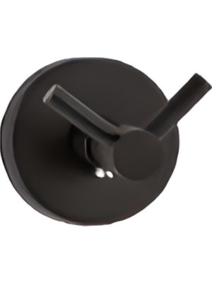 DUXXA Banyo Askılığı Mat Siyah Havlu Askılığı Siyah Ikili Askılık