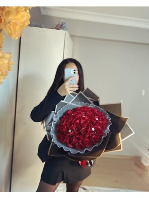 Zb Flowers 41 Adet Gül ,isteme Çiçeği,söz Çiçeği,sevgiliye Hediye,doğum Günü,yapay Çiçek