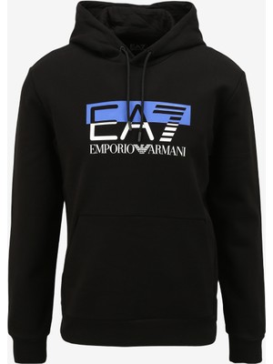 Ea7 Kapüşon Yaka Siyah Erkek Sweatshirt 6RPM02PJ07Z1200