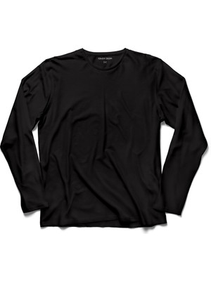 Kendim Seçtim Siyah Basic Uzun Kollu Unisex Tişört