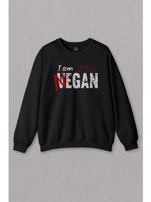So Cool Unisex Sweatshirt I Am Negan The Walking Dead Yürüyen Ölüler Baskılı Sweat