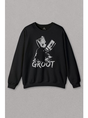 So Cool Unisex Sweatshirt I Am Groot Guardians Of The Galaxy 2 Baskılı Sweat