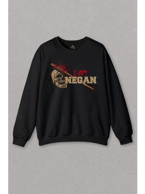 So Cool Unisex Sweatshirt I Am Negan The Walking Dead Yürüyen Ölüler Baskılı Sweat
