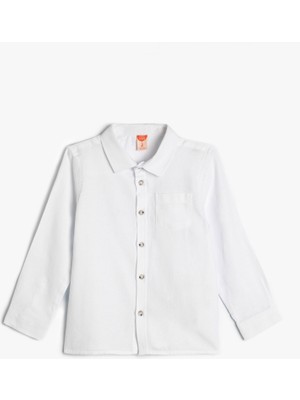 Koton Basic Gömlek Uzun Kollu Düğmeli Pamuklu
