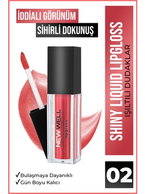 New Well Shiny Liquid Lipstick - 02