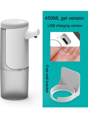 Archive Otomatik Sabunluk 450 ml Mükemmel Köpük Sabunluk Eller Serbest USB Şarj Elektrikli Sabunluk Jel (Yurt Dışından)