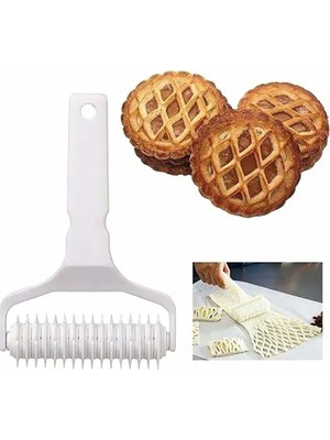 Sprenda Büyük Boy Kafes Şekilli Hamur Kesici Rulet Tart Kesme Aparatı