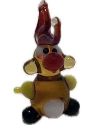 Hasyılmaz El Yapımı Mini Murano Cam Papağan Biblo A158-13